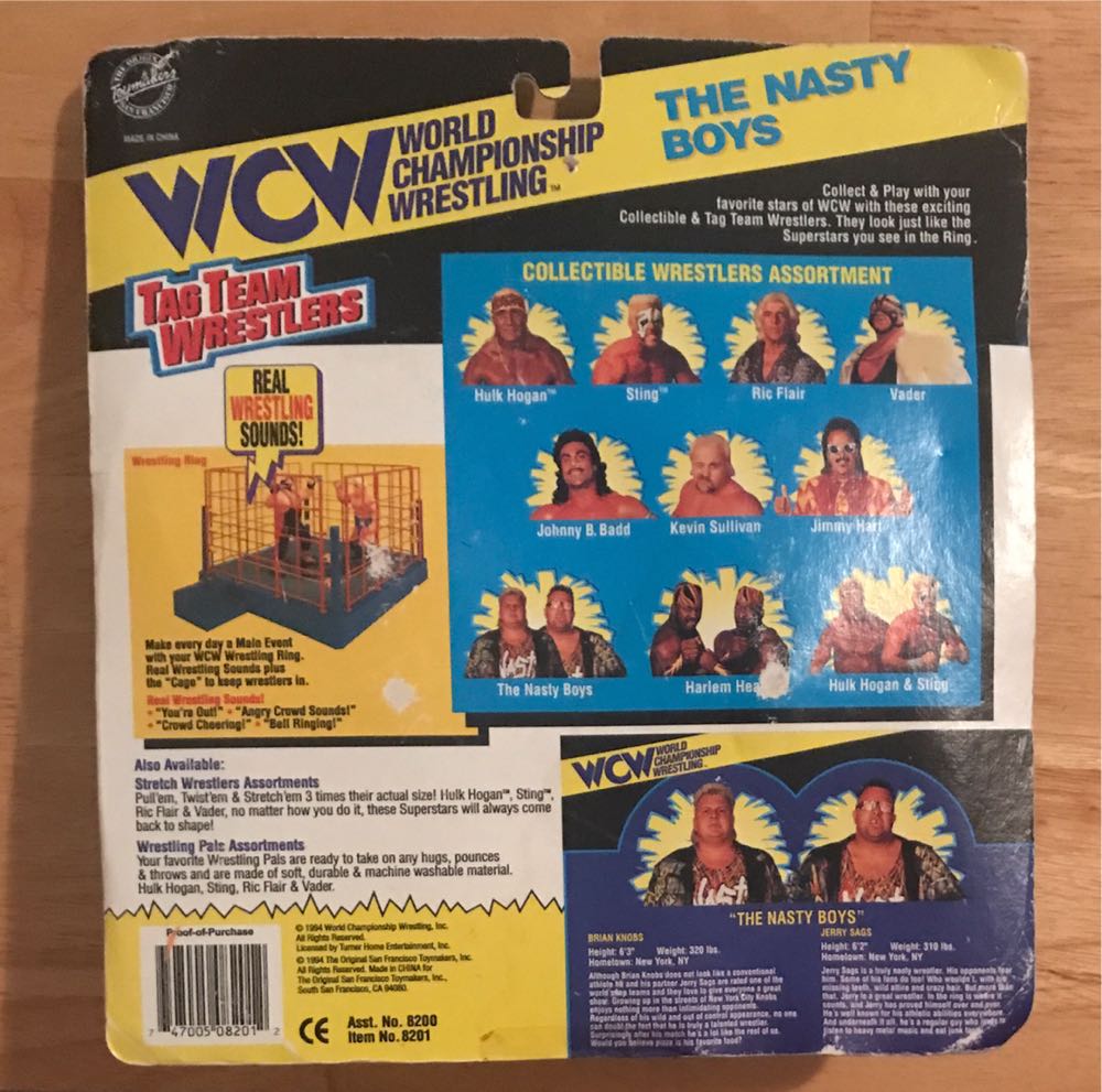 WCW OSFTM Tag Team Series 1: The Nasty Boys - WCW Original San Francisco Toymakers Inc. (WCW OSFTM Tag Team Series 1) action figure collectible [Barcode 747005082012] - Main Image 2