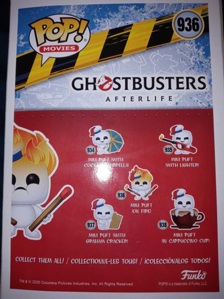 Ghostbusters Afterlife: Mini Puft On Fire #936 - Funko (Ghostbusters: Afterlife) (Ghostbusters: Afterlife) action figure collectible [Barcode 889698491938] - Main Image 2