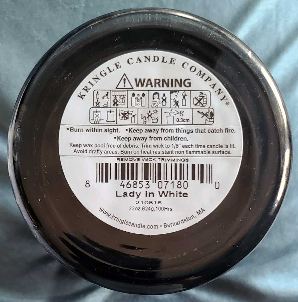 CANDLE: Halloween Kringle Lady In White  2021 - Kringle Candle (Halloween Candles) action figure collectible [Barcode 846853071800] - Main Image 2