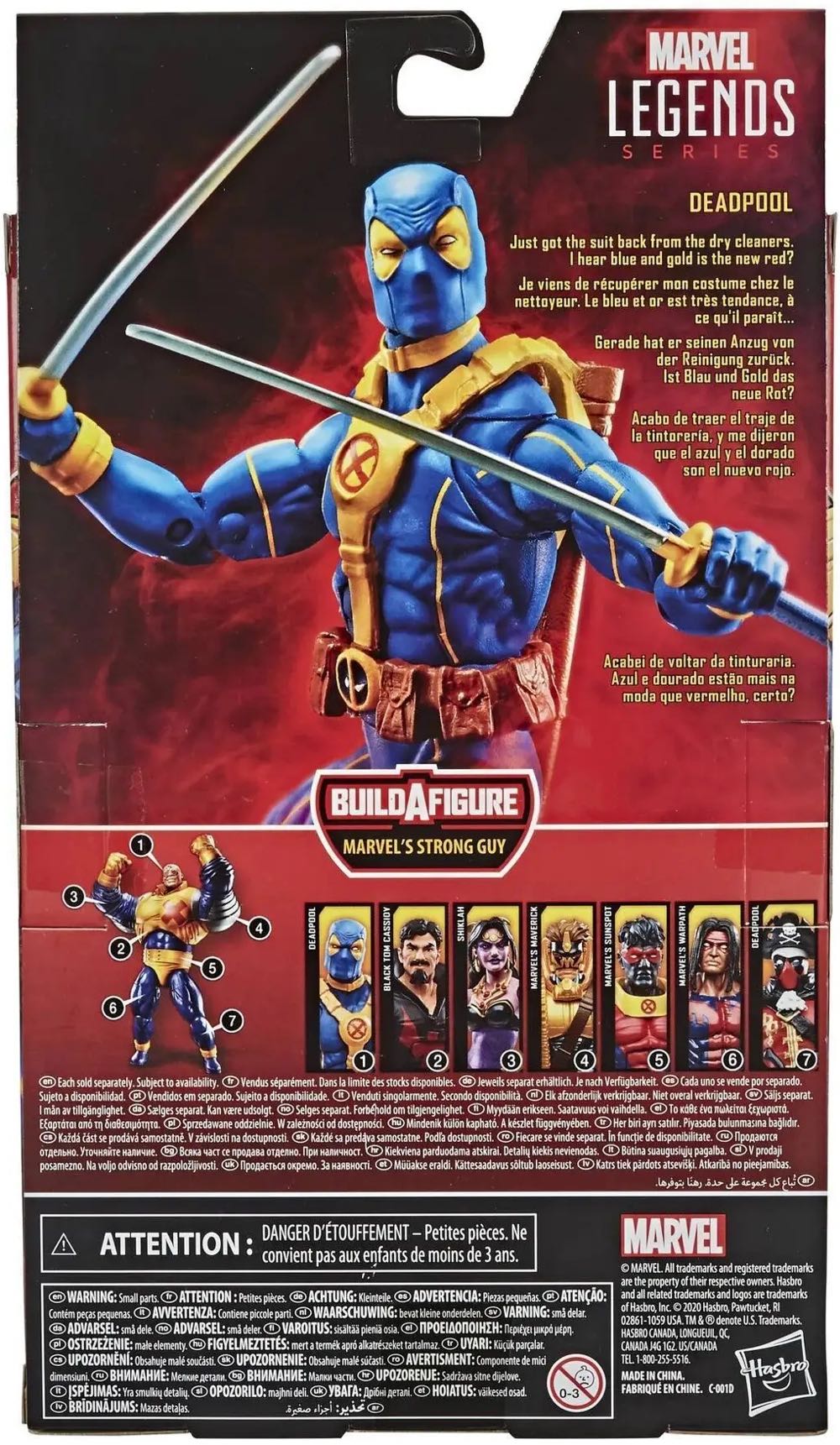 Marvel Legends X-Men Strong Guy BAF Wave BAF Blue Deadpool - Hasbro (Marvel Legends) action figure collectible [Barcode 5010993694884] - Main Image 2