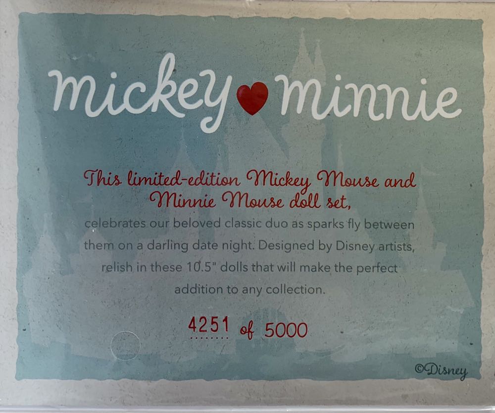 Limited Edition Mickey & Minnie - Disney Theme Park Merchandise (Walt Disney World Resorts) action figure collectible [Barcode 400945077004] - Main Image 4