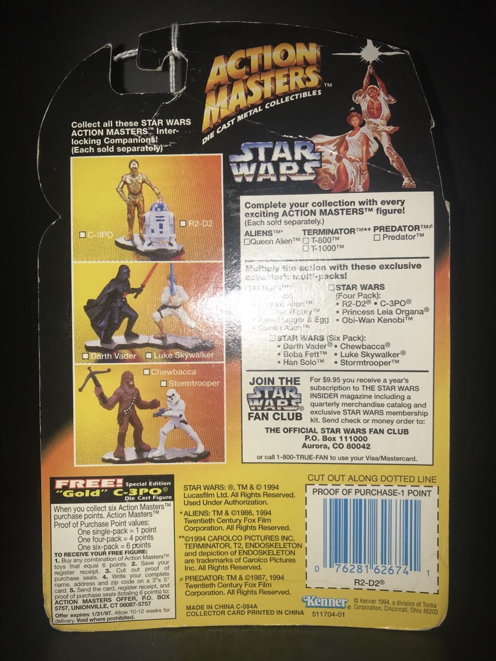 Action Masters R2-D2 - Kenner (Action Masters) action figure collectible [Barcode 076281626741] - Main Image 2