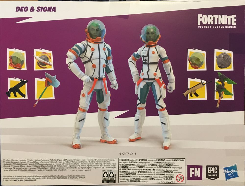 Deo & Siona Battle Royale Pack - Hasbro (Fortnite, Video Games) action figure collectible [Barcode 5010993969753] - Main Image 2