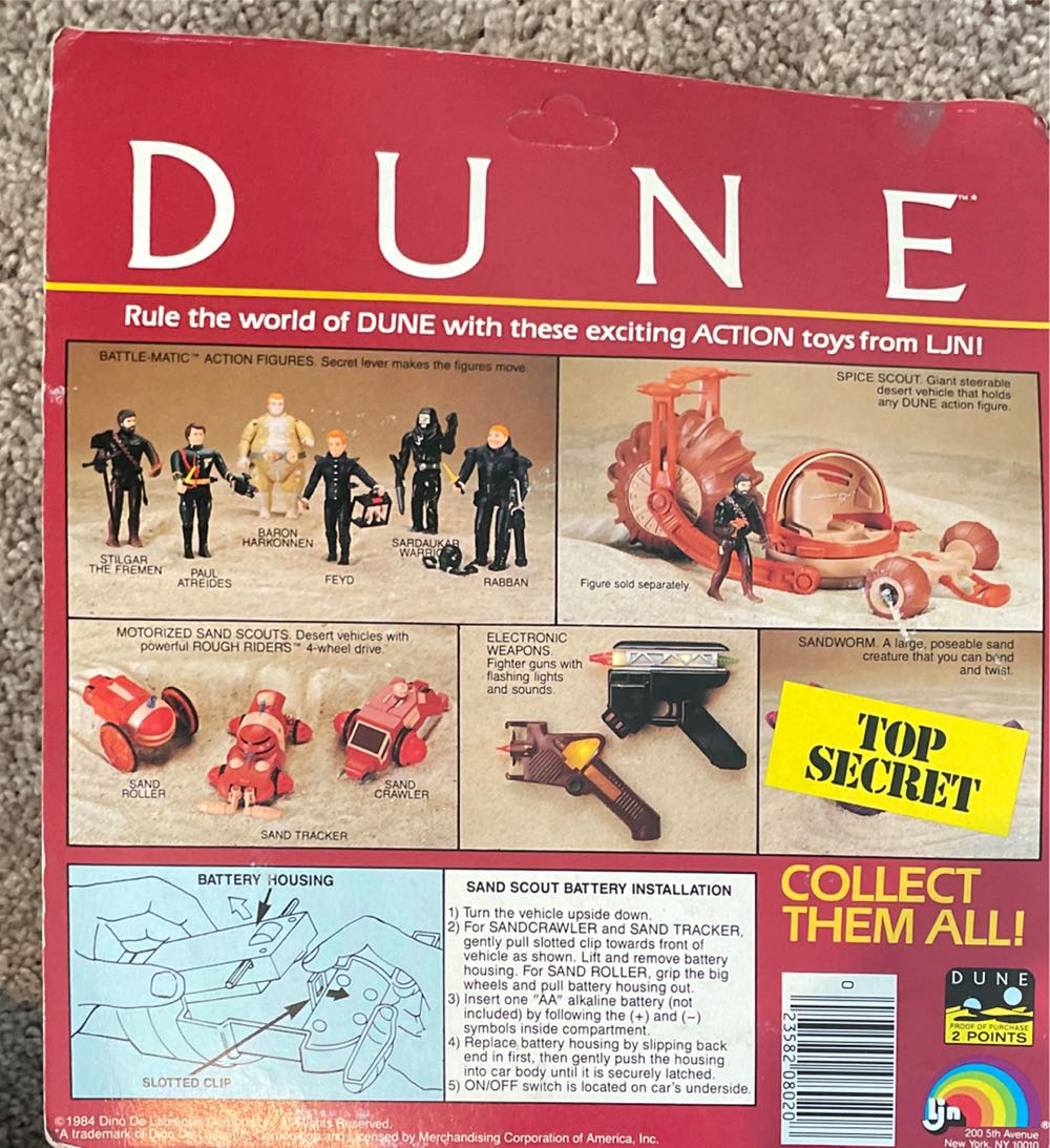 Dune Sand Scout Sand Tracker LJN  action figure collectible - Main Image 2