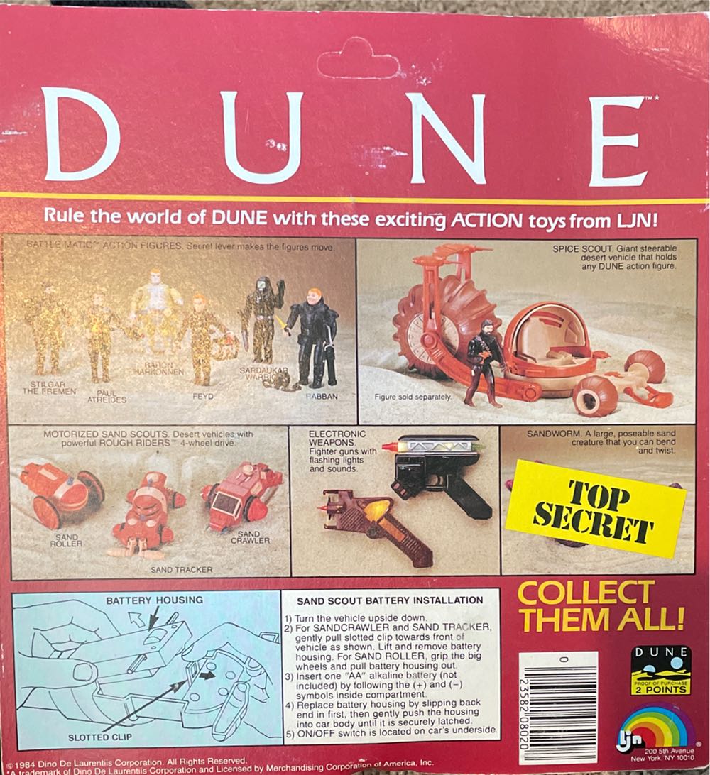 Dune Sand Scout Sand Roller LJN  action figure collectible [Barcode 023582080208] - Main Image 2