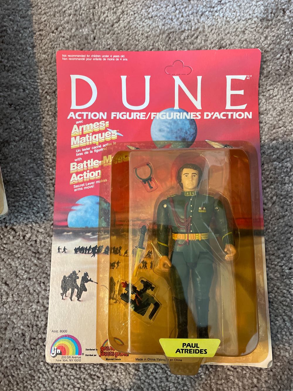 Paul Atreides Dune LJN  action figure collectible [Barcode 023582080000] - Main Image 2