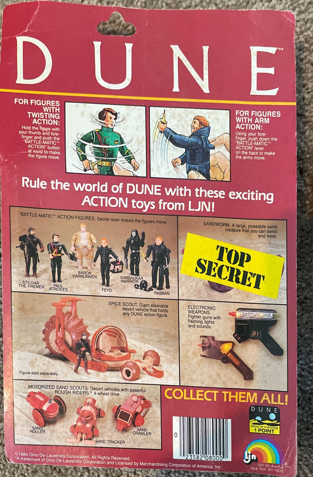 Paul Atreides Dune LJN  action figure collectible [Barcode 023582080000] - Main Image 3