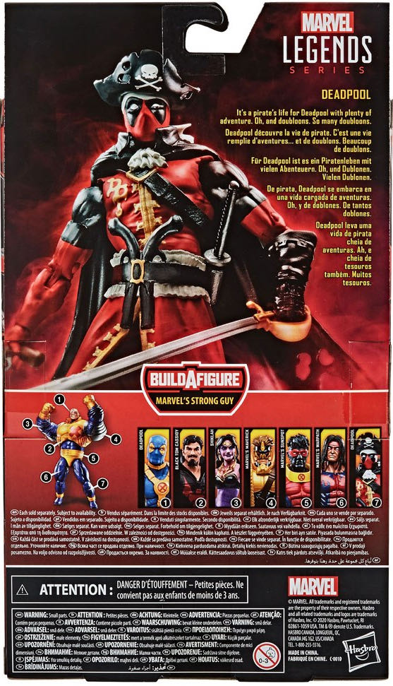 Pirate Deadpool - Hasbro (Legends) (Marvel Legends - Strong Guy) action figure collectible [Barcode 5010993694860] - Main Image 2