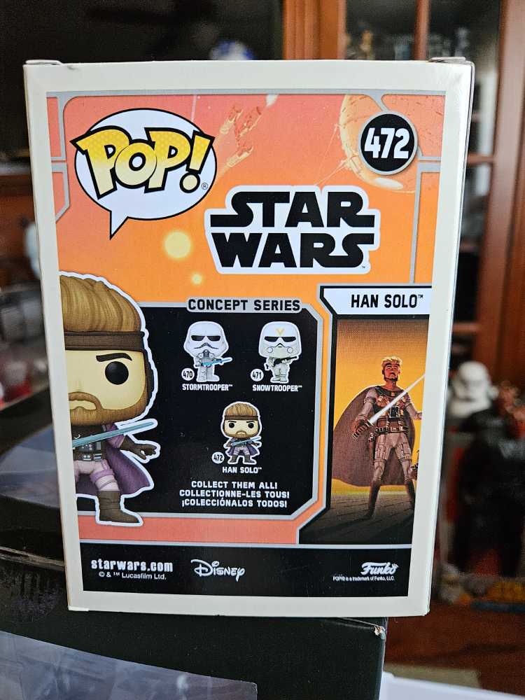 Funko Pop Star Wars: Concept Series Han Solomulticolor - Funko (Star Wars) action figure collectible [Barcode 889698567671] - Main Image 3
