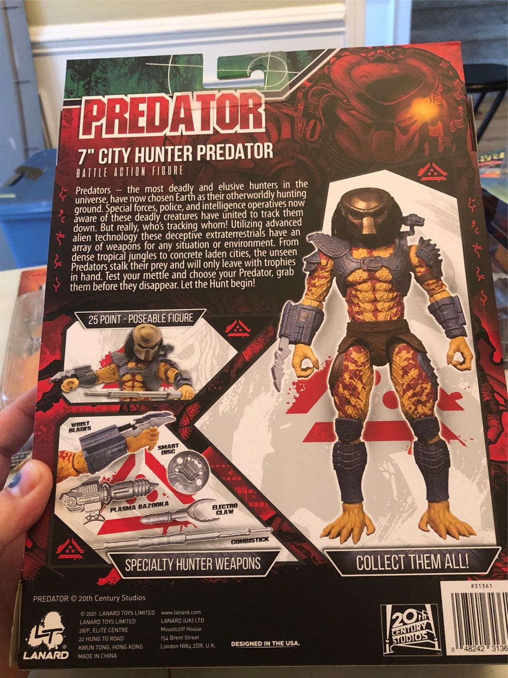 Lanard ‘City Hunter’ Predator - Neca/Real Toys: The Predator (Sc-fi, Horror) action figure collectible [Barcode 048242313618] - Main Image 2