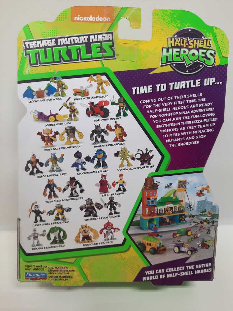 Rahzar & Cockroach  (TMNT: Half-Shell: 2”) action figure collectible [Barcode 043377961215] - Main Image 2