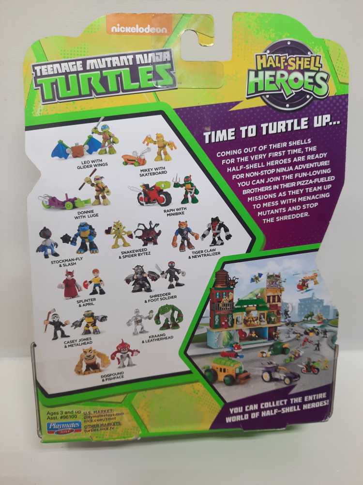 Snakeweed & Spider Bytez  (TMNT: Half-Shell: 2”) action figure collectible [Barcode 043377961116] - Main Image 2