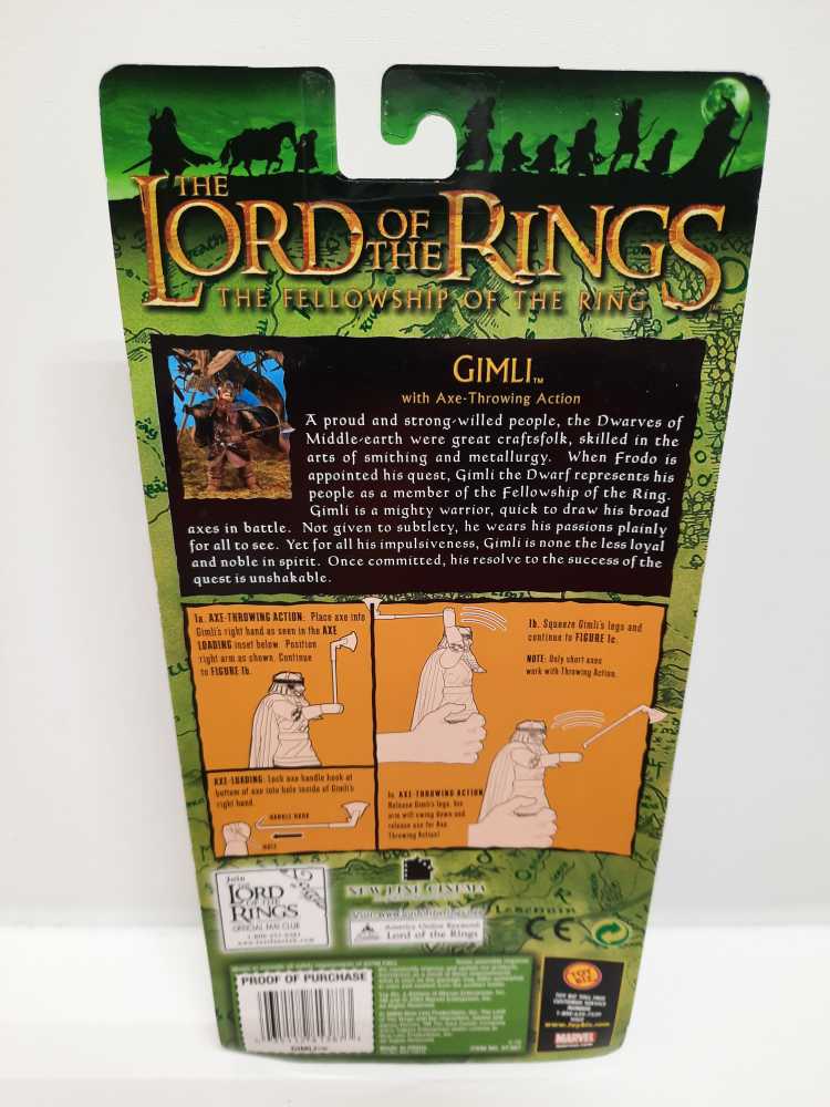 Gimli  (LOTR: Fellowship of the Ring: 6”) action figure collectible [Barcode 035112813873] - Main Image 2