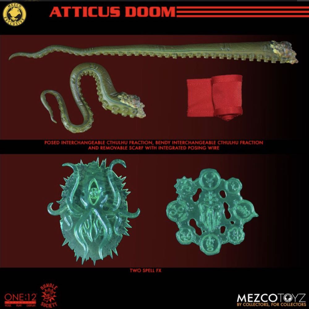 Mezco One:12 Collective Rumble Society: Atticus Doom - Mezco Toyz (Rumble Society) action figure collectible [Barcode 696198120073] - Main Image 3