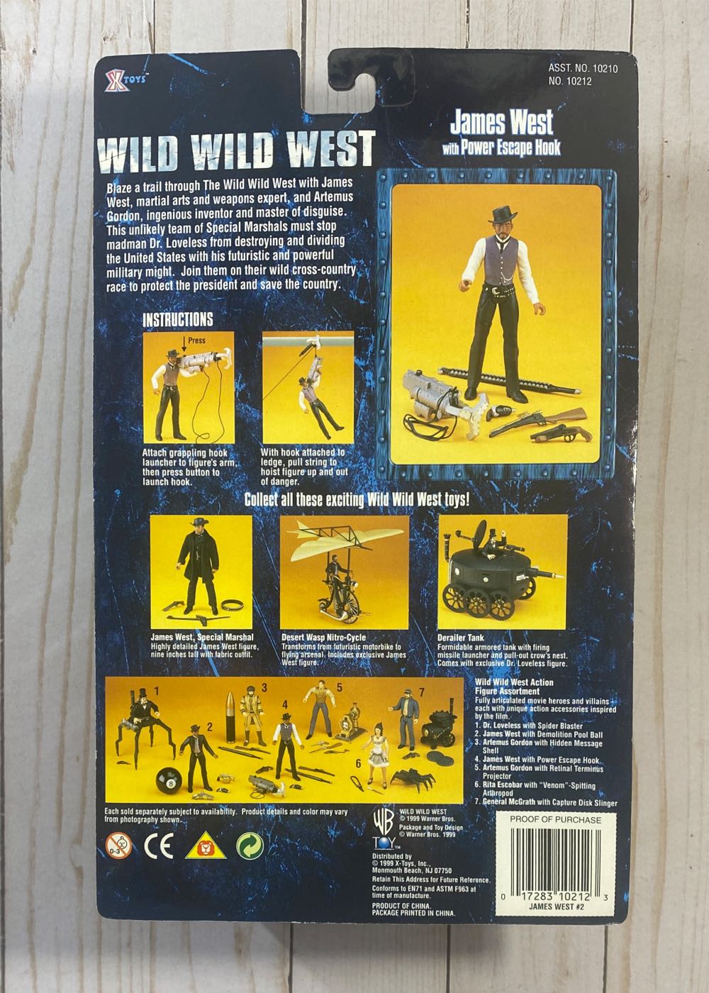 Wild Wild West - James West Power Escape Hook - Warner Bros. action figure collectible [Barcode 017283102123] - Main Image 2
