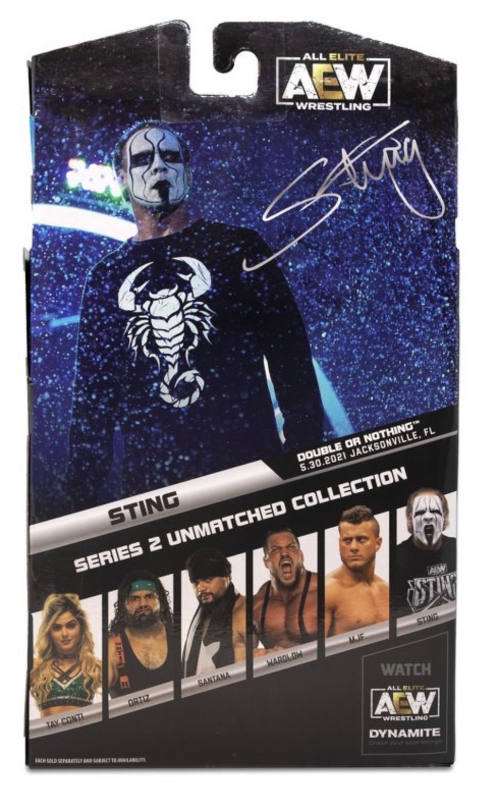 #16a Sting (Chase Edition) - Jazwares (AEW Unmatched Collection) action figure collectible [Barcode 191726415336] - Main Image 3