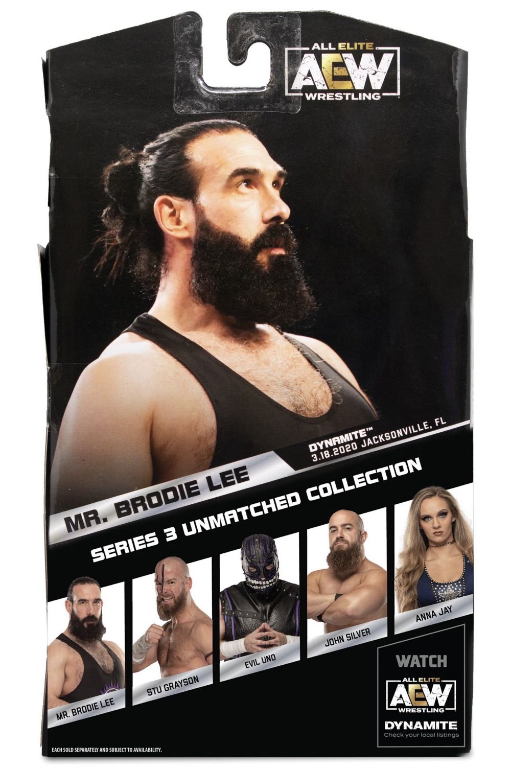 Mr. Brodie Lee (Chase Edition) - Jazwares (AEW Unmatched Collection) action figure collectible [Barcode 191726415411] - Main Image 4
