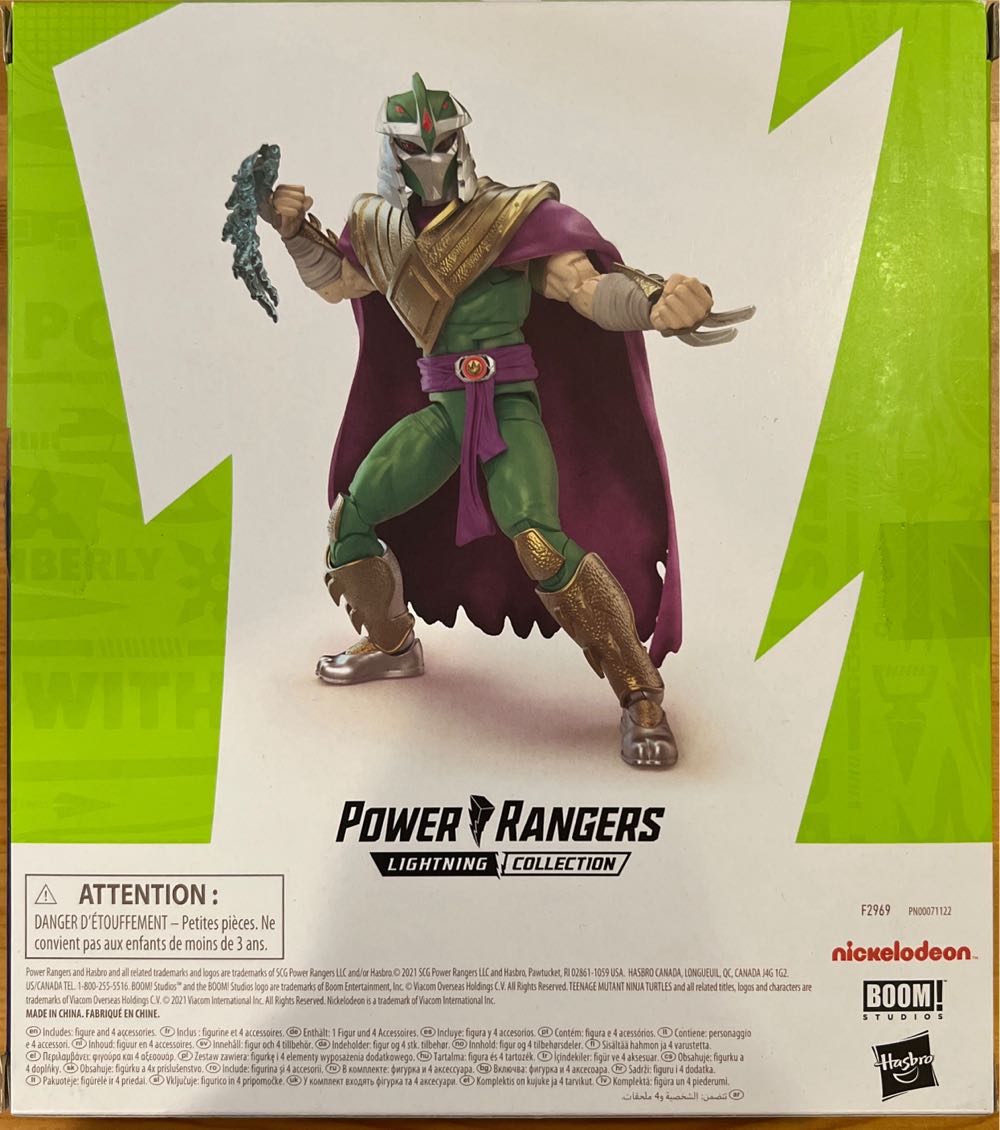 PR Shredder Green Ranger Power Rangers X Tmnt Lightning Morphed Shredder Tmnt  (TMNT x Power Rangers) action figure collectible [Barcode 5010993868858] - Main Image 2