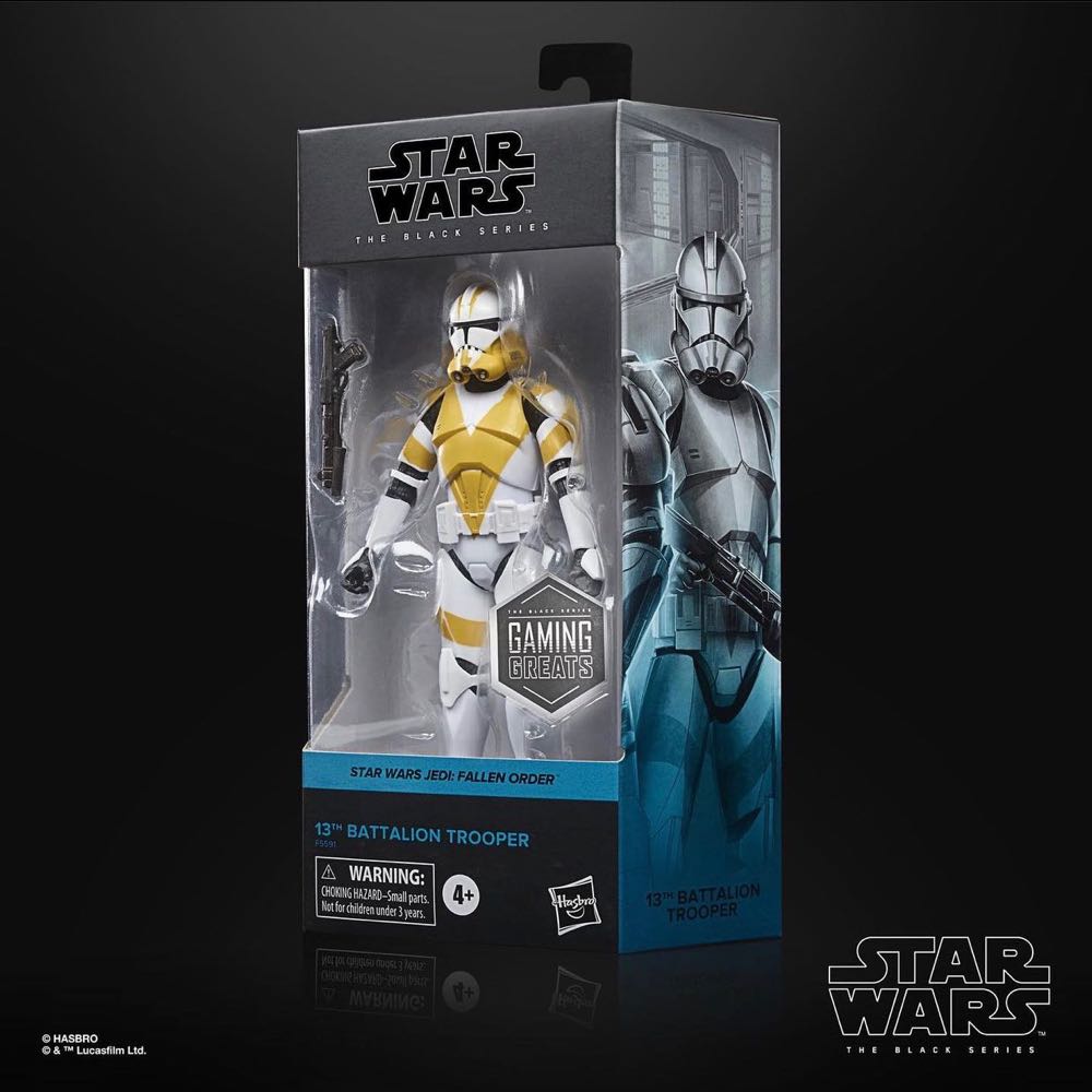 CLONE WARS: 13th Battalion Clone Trooper - Hasbro (Star Wars) action figure collectible - Main Image 2