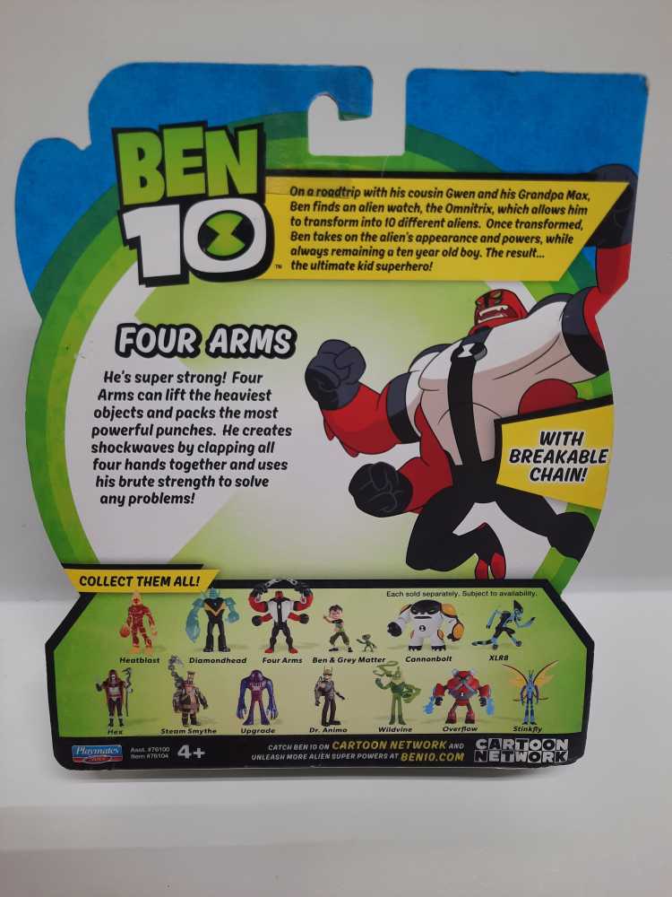 Four Arms (With Breakable Chain)  (Ben 10: 2017: 5”) action figure collectible [Barcode 043377761044] - Main Image 2