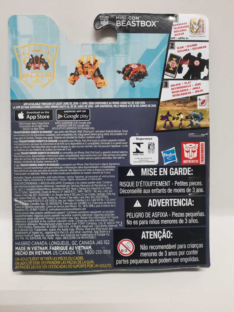 Mini-con Beastbox - Hasbro (Transformers: Robots In Disguise) action figure collectible [Barcode 630509324507] - Main Image 2