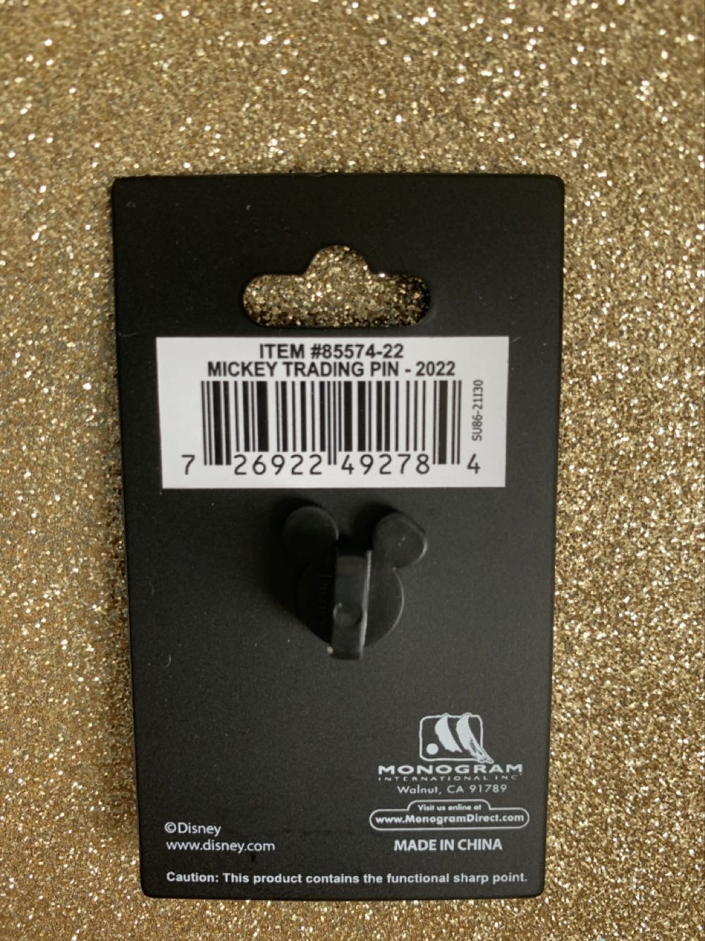 Disney Mickey Trading Pin New - Disney Theme Park Merchandise (Walt Disney World Resorts 50th Anniversary) action figure collectible [Barcode 726922492784] - Main Image 3