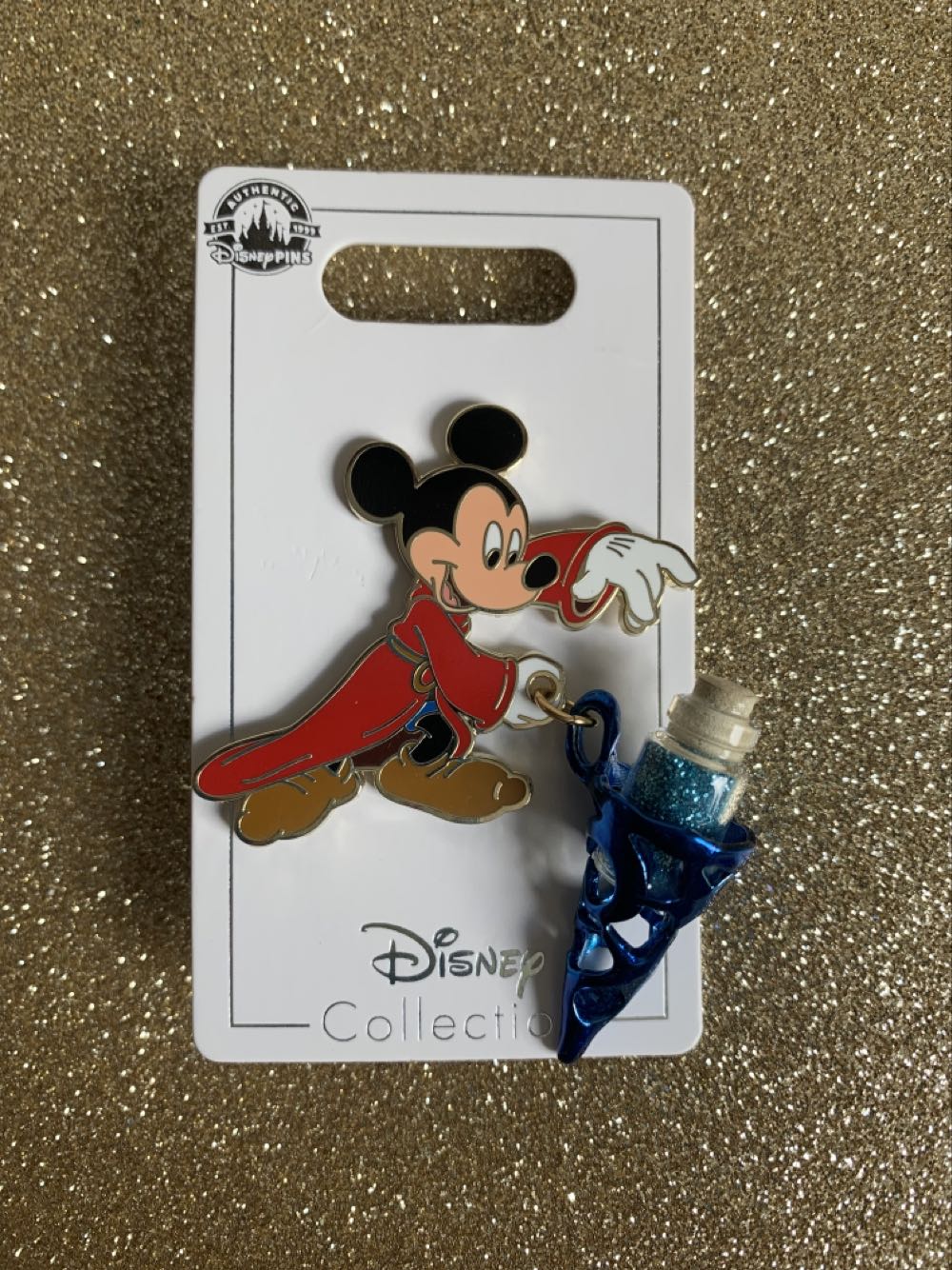 Disney Pin Sorcerer Mickey Vial Of Magic Dust Pin 82587 - Disney Theme Park Merchandise (Walt Disney World Resorts) action figure collectible [Barcode 400001270059] - Main Image 2