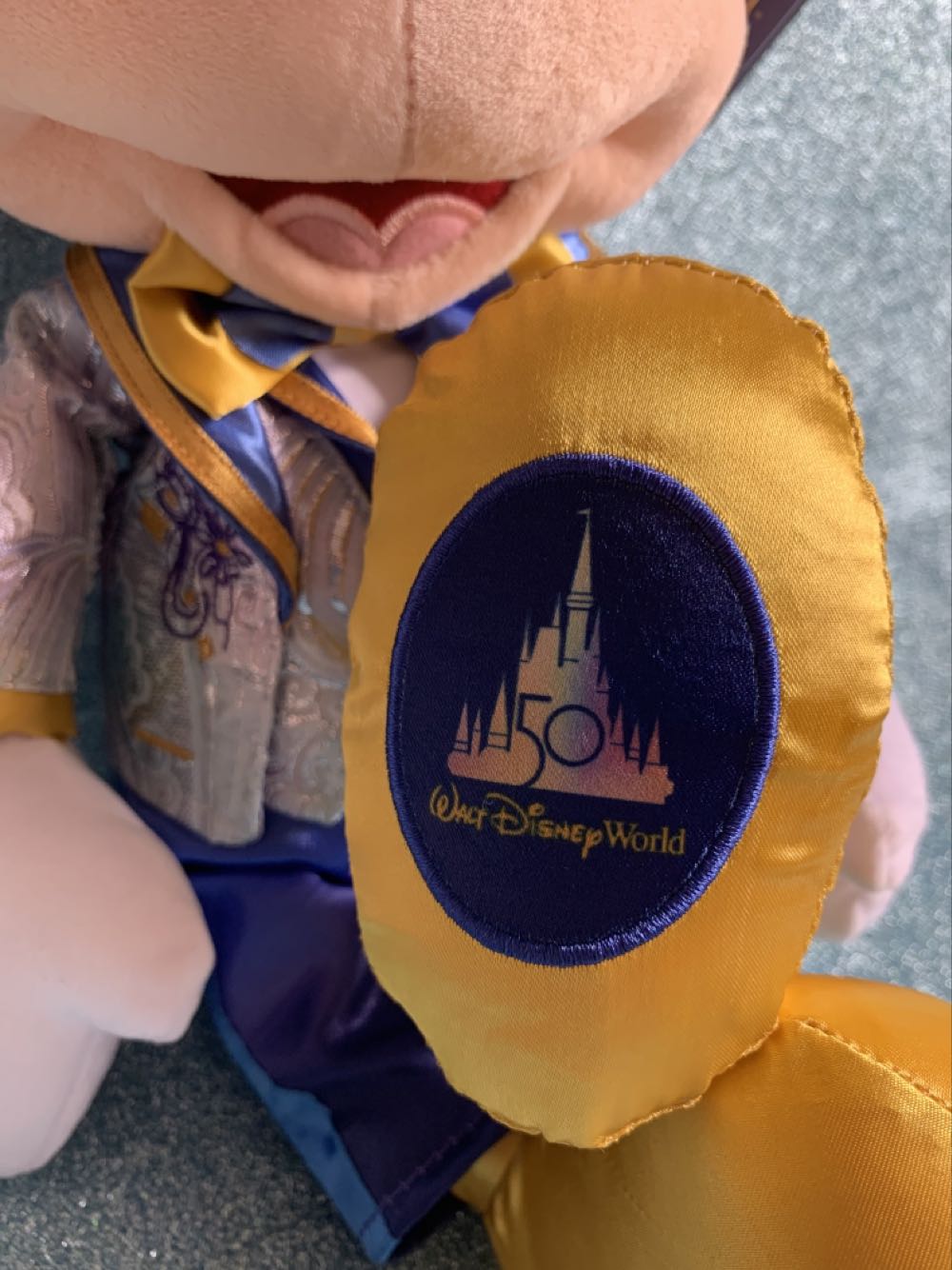 Walt World 50th Anniversary Series Mickey Mouse 14 Inch Plush Iridescent - Disney Theme Park Merchandise (Walt Disney World 50 Anniversary) action figure collectible [Barcode 412344853639] - Main Image 4