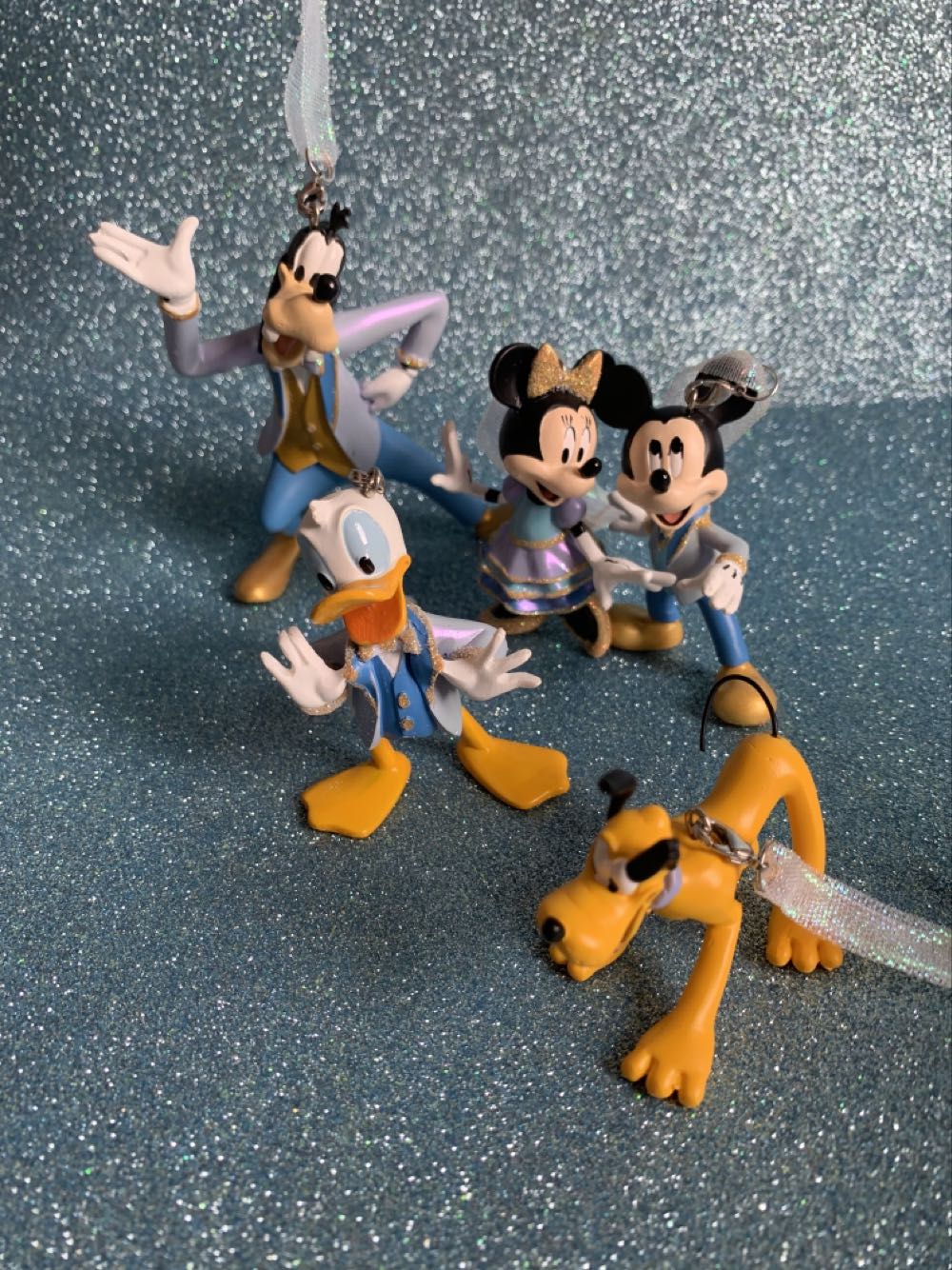 Disney Parks Wdw 50th Anniversary Mickey Minnie Goofy Fab 5 Ornament Set - Disney Theme Park Merchandise (Walt Disney World 50 Anniversary) action figure collectible [Barcode 400936863968] - Main Image 2