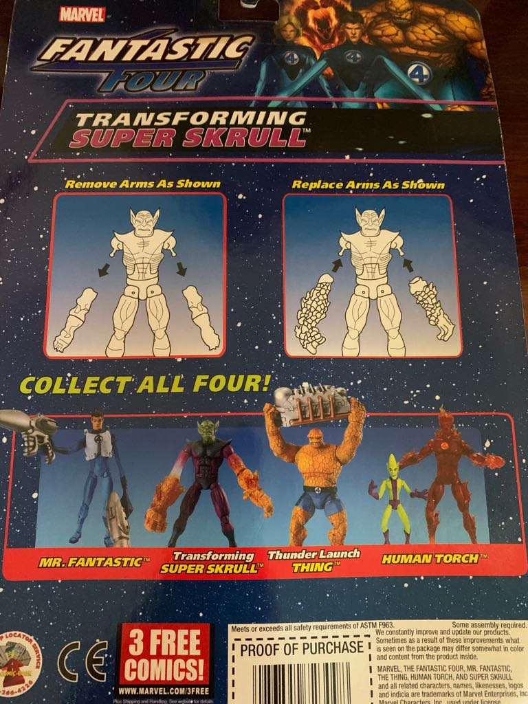 Super Skrull (Tranforming) - Toy Biz (Fantastic Four) action figure collectible [Barcode 086892723098] - Main Image 2