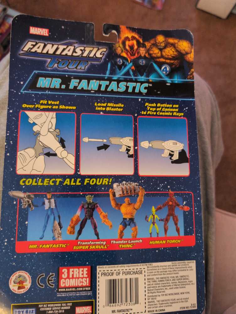 Toybiz Fantastic Four Classics Mr. Fantastic Ultimate Costume - Toy Biz (Fantastic Four Classics) (Fantastic Four Classics) action figure collectible [Barcode 086892723081] - Main Image 3
