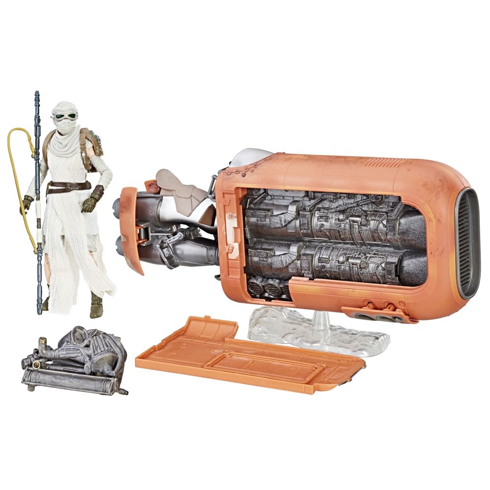 Rey’s Speeder (Jakku) With Rey (Scavenger) TBS [P3] - Vehicles - Hasbro (Star Wars Episode VII: The Force Awakens) action figure collectible - Main Image 3