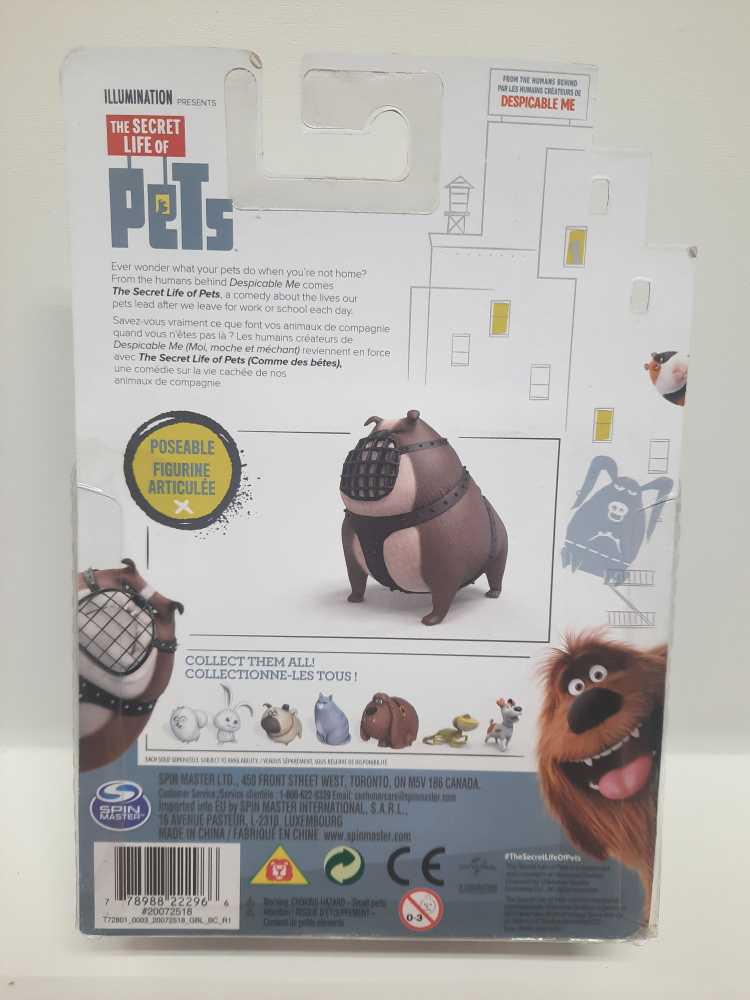 Ripper  (Secret Lives of Pets: Spin: 3”) action figure collectible [Barcode 778988222966] - Main Image 2