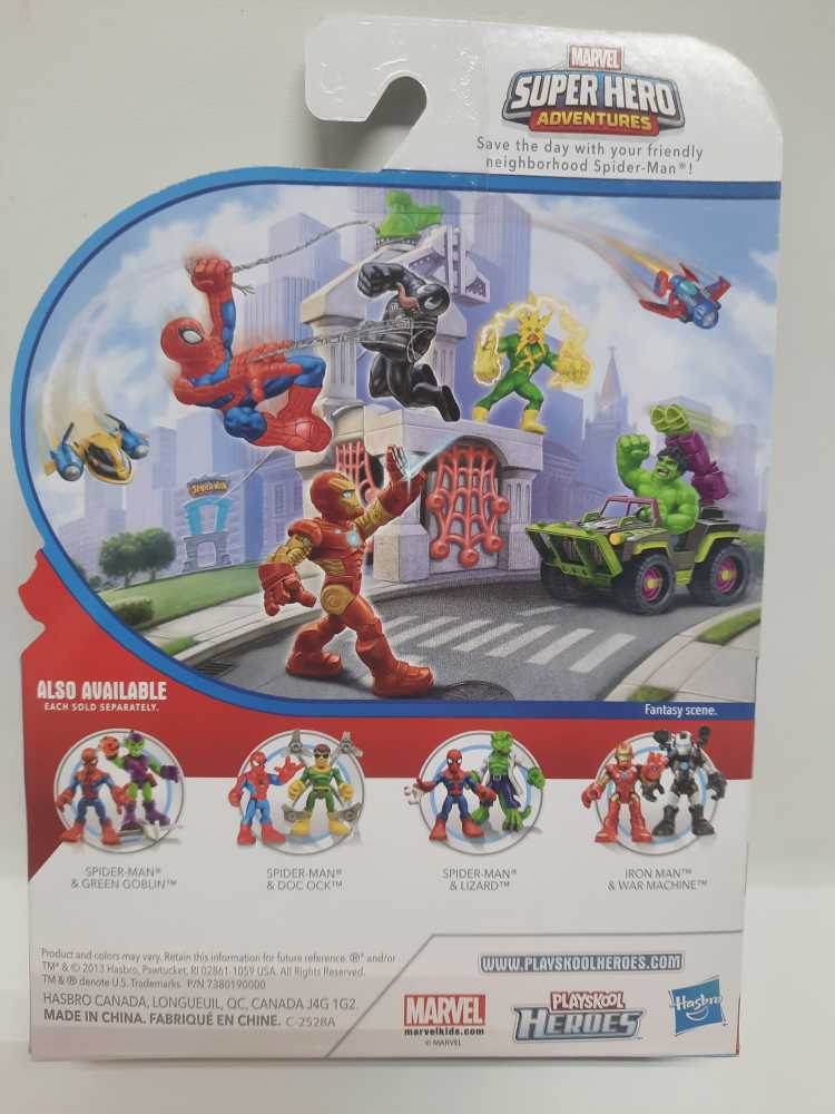 Spider Man & Venom  (Marvel: SH Adventures: 2”) action figure collectible [Barcode 653569875246] - Main Image 2