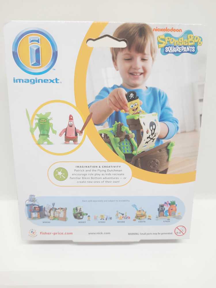 Patrick & The Flying Dutchman  (Imaginext: Spongebob: 3”) action figure collectible [Barcode 746775165116] - Main Image 2