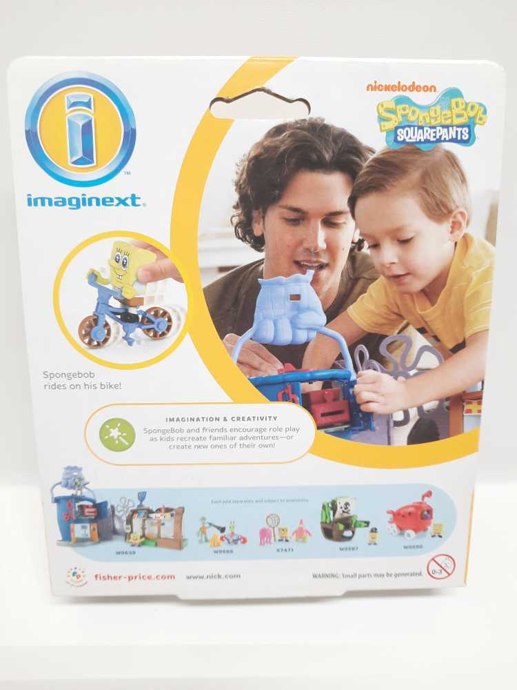 Spongebob & Gary  (Imaginext: Spongebob: 3”) action figure collectible [Barcode 746775165109] - Main Image 2