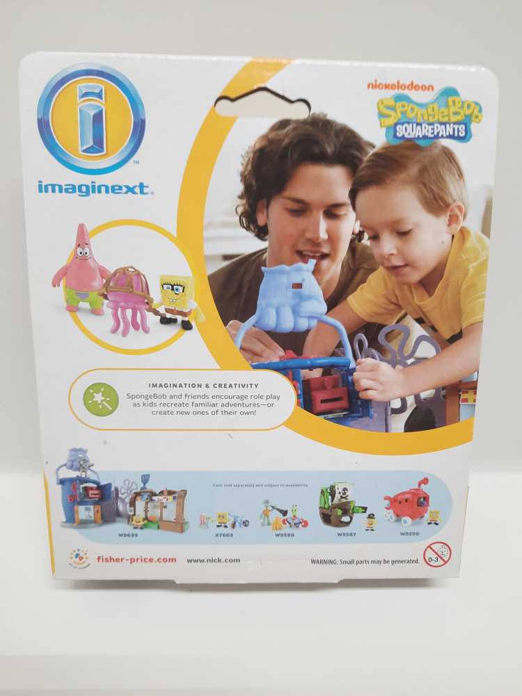 Spongebob & Patrick Star  (Imaginext: Spongebob: 3”) action figure collectible [Barcode 746775162993] - Main Image 2