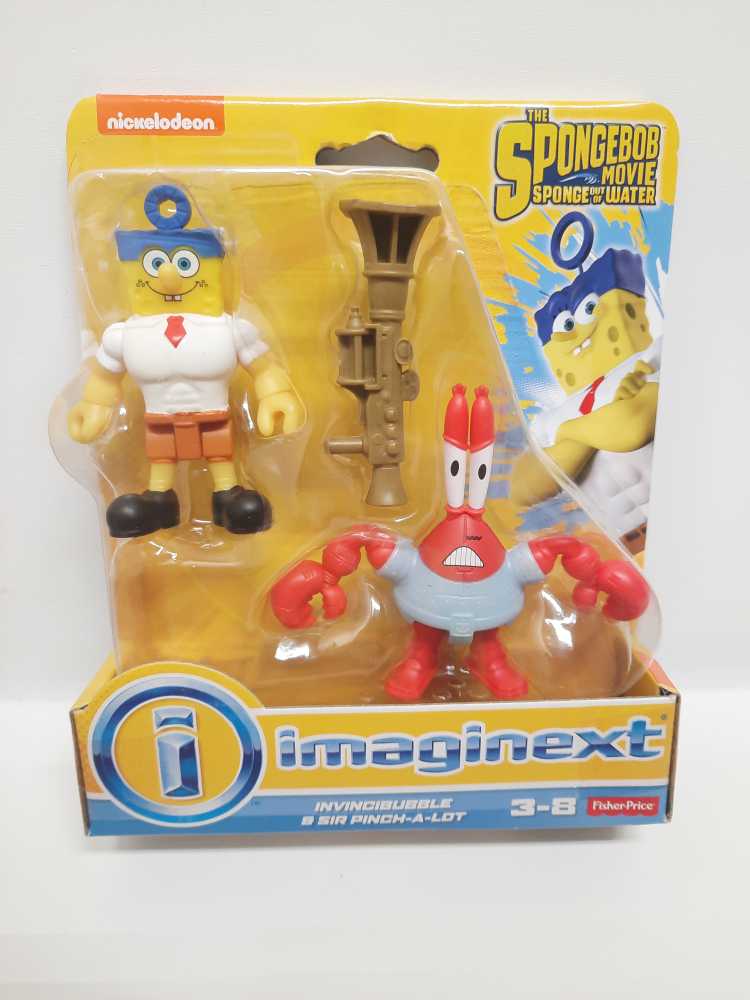 Invincibubble & Sir Pinch-a-lot  (Imaginext: Spongebob: 3”) action figure collectible [Barcode 887961054804] - Main Image 2