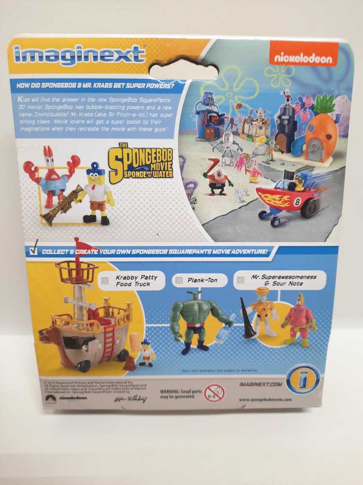 Invincibubble & Sir Pinch-a-lot  (Imaginext: Spongebob: 3”) action figure collectible [Barcode 887961054804] - Main Image 3