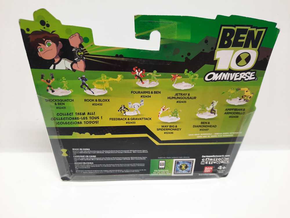 Ben & Diamondhead  (Ben 10: Omniverse: 2-Pack: 2”) action figure collectible [Barcode 045557324377] - Main Image 2