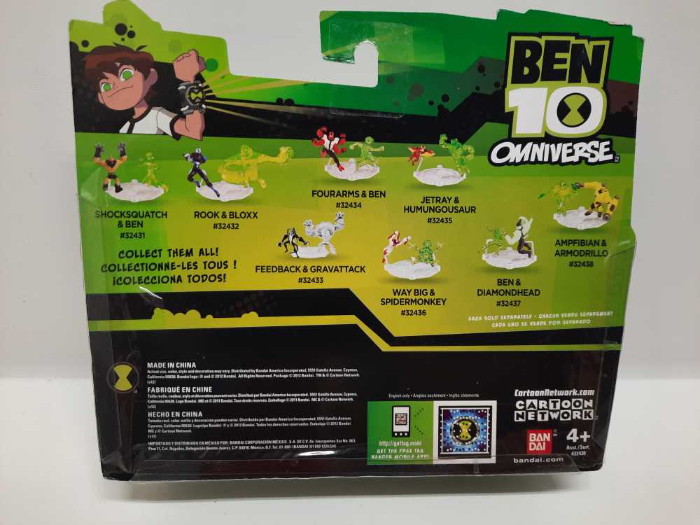 Way Big & Spidermonkey  (Ben 10: Omniverse: 2-Pack: 2”) action figure collectible [Barcode 045557324360] - Main Image 2