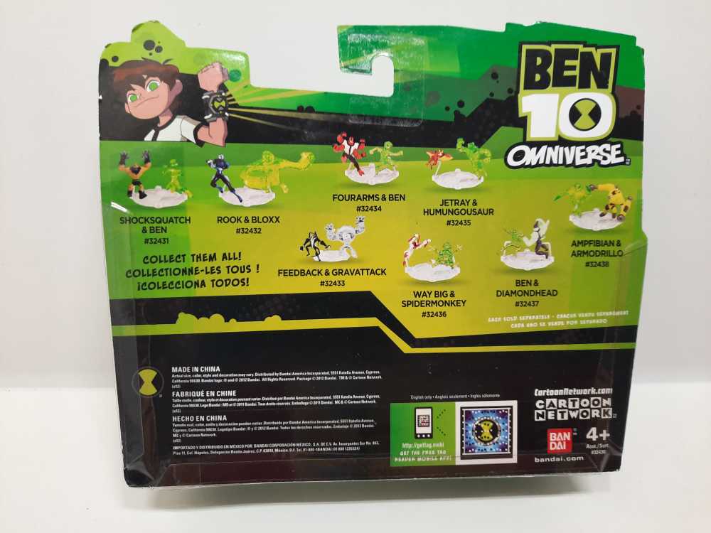 Armodrillo & Ampfibian  (Ben 10: Omniverse: 2-Pack: 2”) action figure collectible [Barcode 045557324384] - Main Image 2