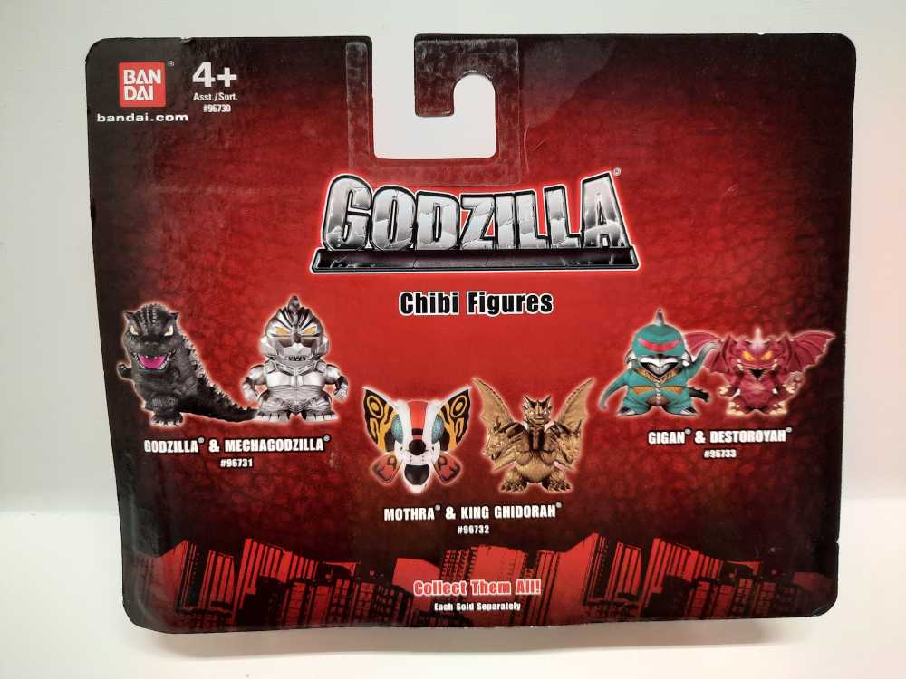 Mothra & King Ghidorah  (Godzilla: Chibi: 2”) action figure collectible [Barcode 045557967321] - Main Image 2