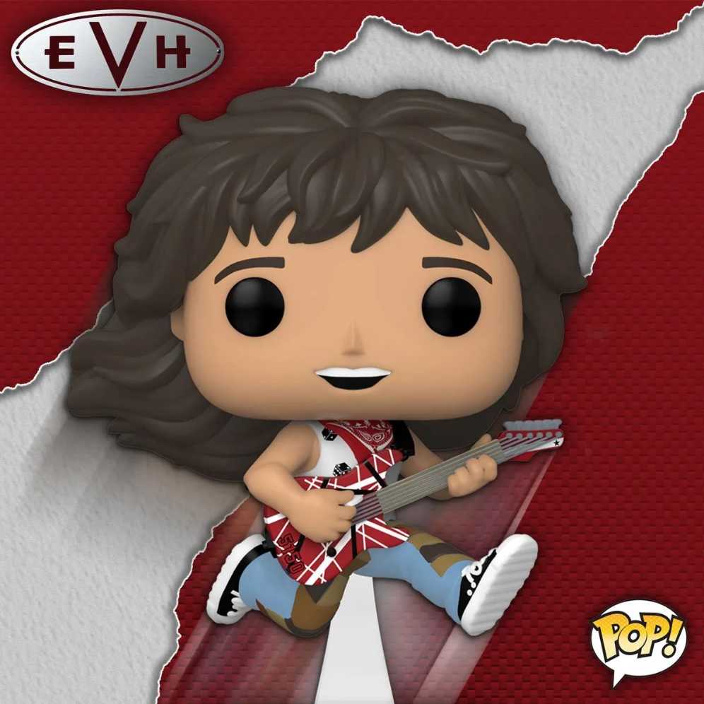 Funko Pop! Rocks: Eddie Van Halen With Guitar - Funko (Funko Pop! Rocks) action figure collectible [Barcode 889698593885] - Main Image 2