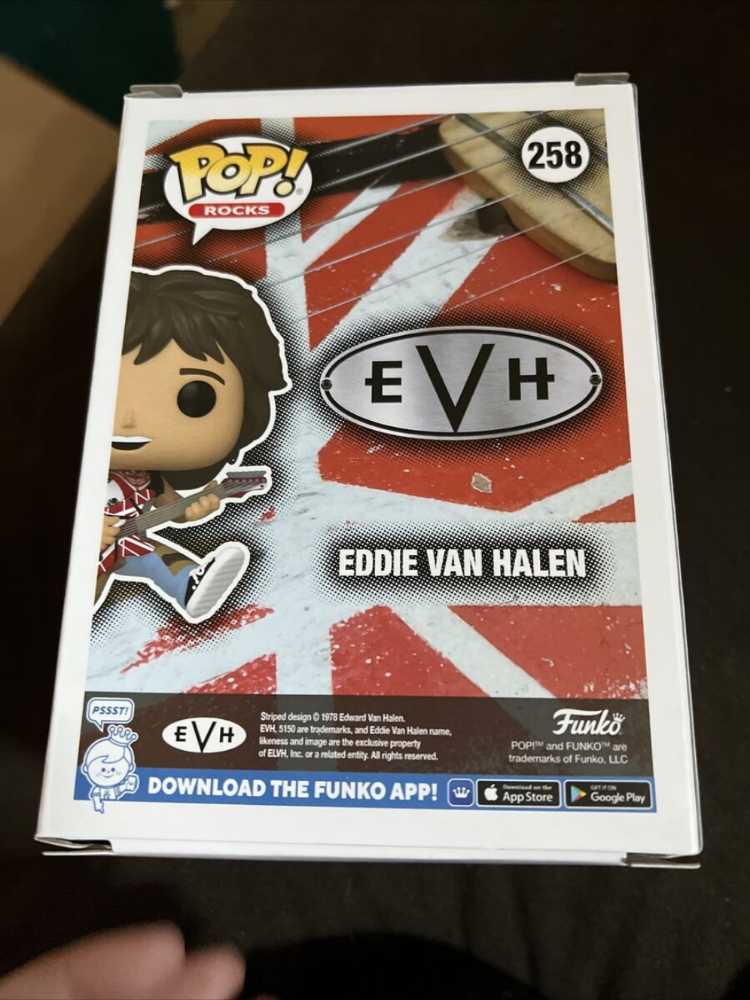 Funko Pop! Rocks: Eddie Van Halen With Guitar - Funko (Funko Pop! Rocks) action figure collectible [Barcode 889698593885] - Main Image 3