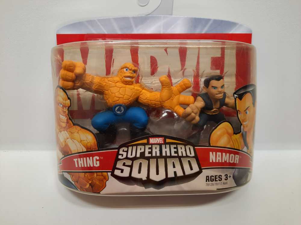 Thing & Namor  (Super Hero Squad: 2-Pack: 3”) action figure collectible [Barcode 653569219354] - Main Image 2