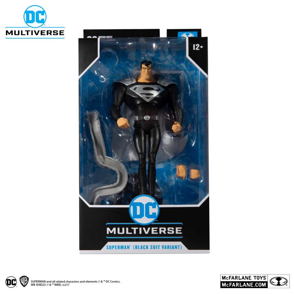 Superman (Black Suit Variant) - McFarlane ((Animation 1996) Superman Series) action figure collectible - Main Image 2