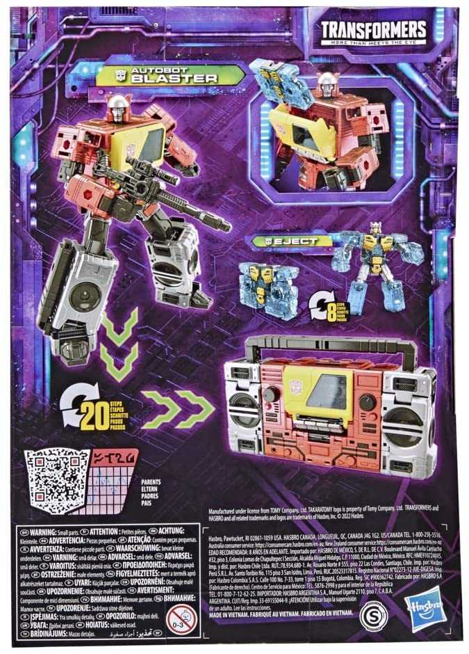 Autobot Blaster & Eject: Transformers Legacy Voyager Class - Hasbro / Takara Tomy (Transformers Legacy) action figure collectible [Barcode 5010993941100] - Main Image 4