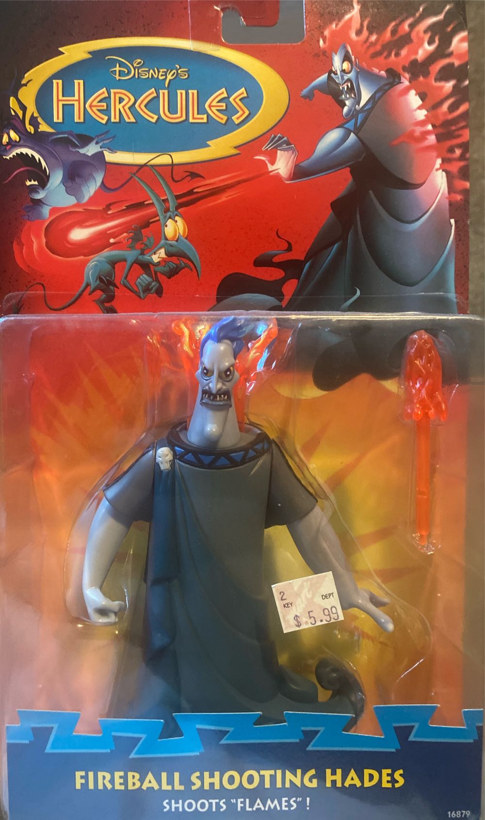Disney’s Fire Shooting Hades  - Mattel (Hercules) action figure collectible [Barcode 074299168796] - Main Image 3