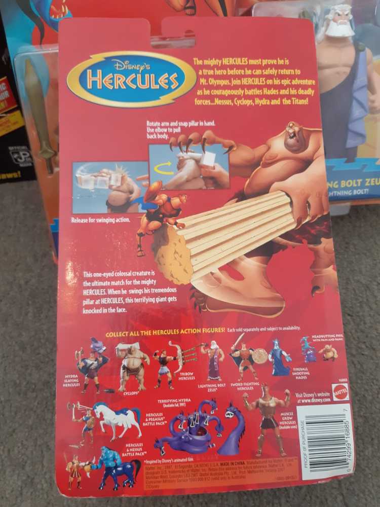 Disney’s Hercules Cyclops - Mattel (Hercules) action figure collectible [Barcode 074299168857] - Main Image 2
